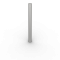 Rustfri st�lstolpe | � 76 mm | med dekorativ ring | fastmonteret, til indst�bning i beton | samlet l�ngde: 1200 mm | uden l�s | uden �je